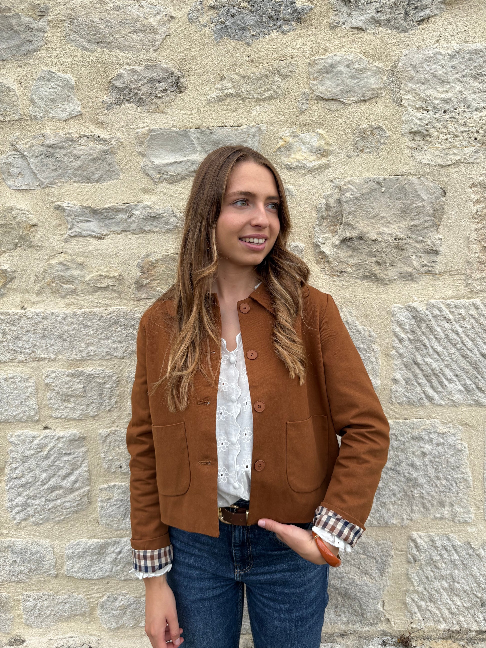 Veste marron pour l'automne