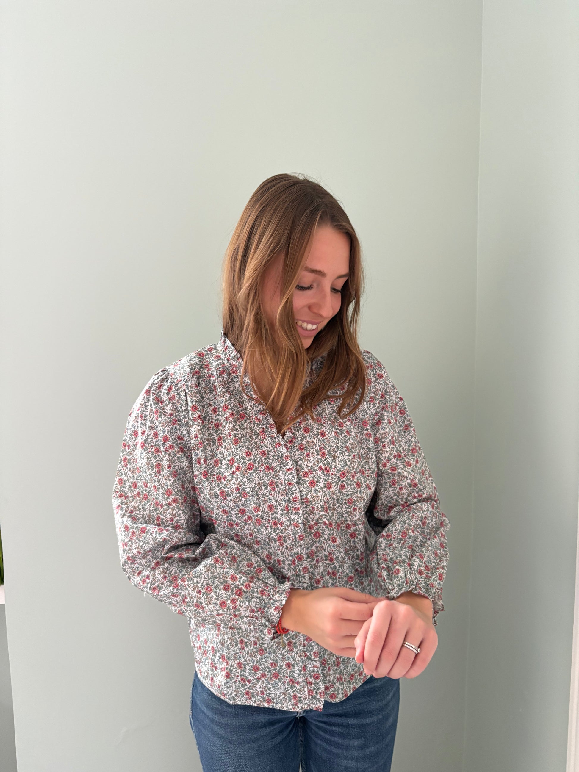 Chemisier estival à fleurs