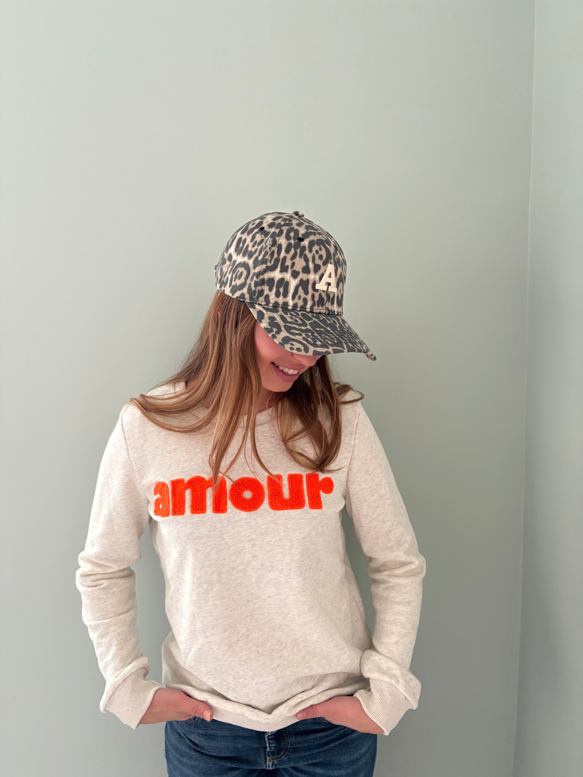 Sweat amour orange fluo