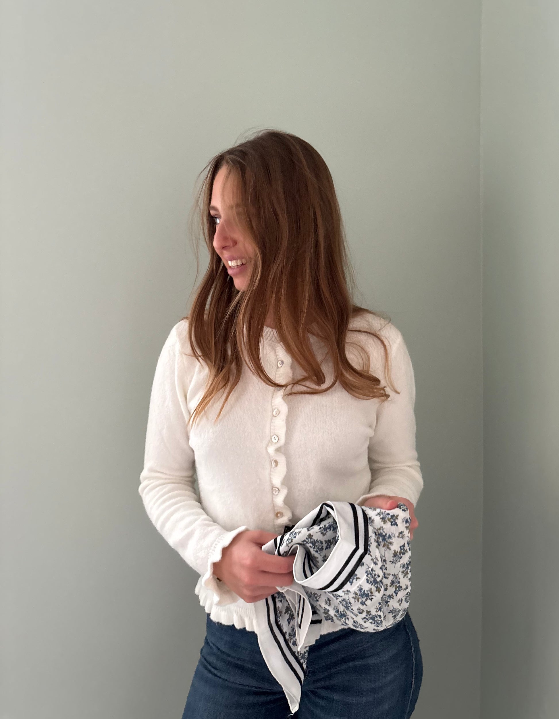 Gilet blanc tout doux